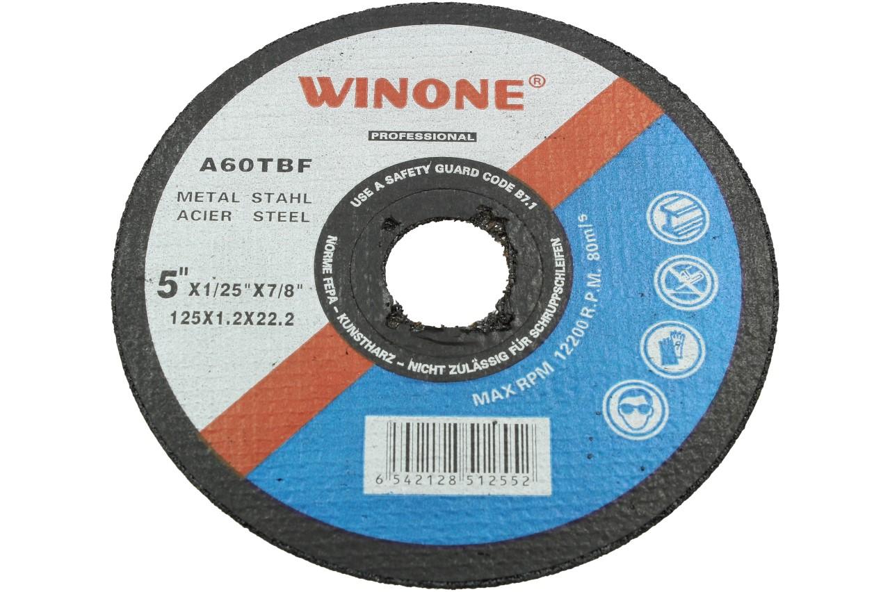 Brusný kotouč 5´´ Winone 125x1,2x22,2 
