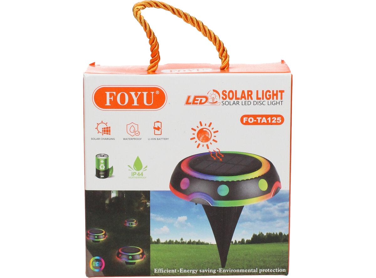 Solární barevné světlo RGB FO-TA125