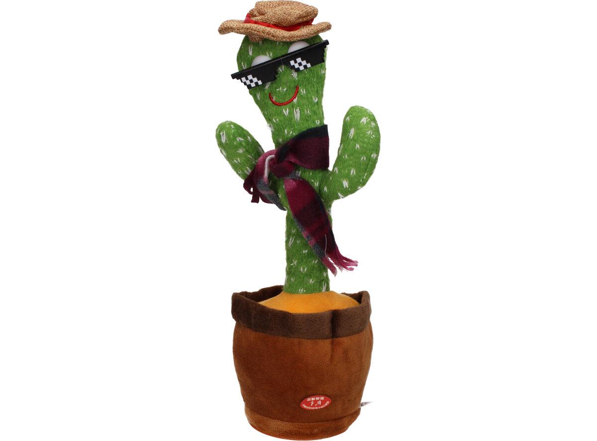 Tančící kaktus Dancing Music 3 Songy s brýlemi a kloboukem