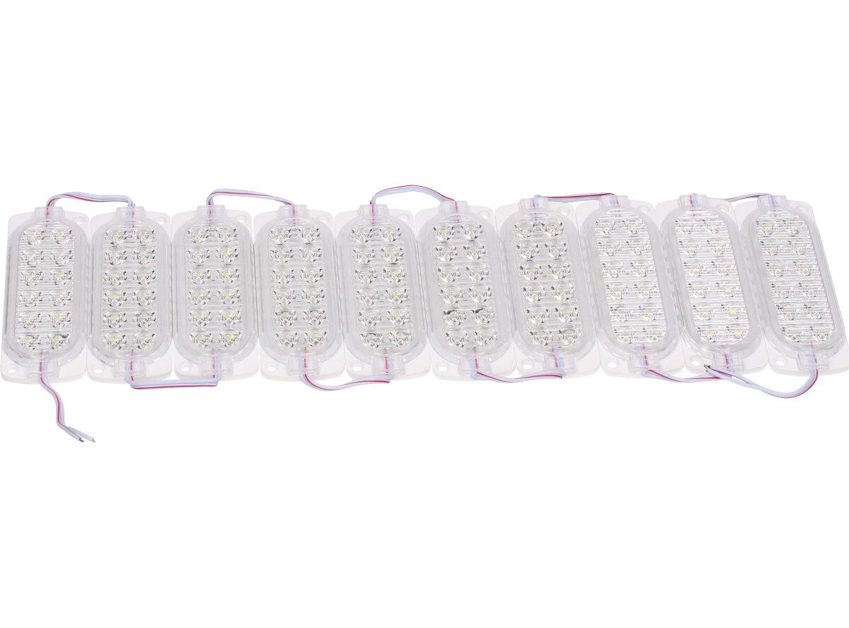 Nalepovací silná oválná LED dioda bílá 10ks Led Diod