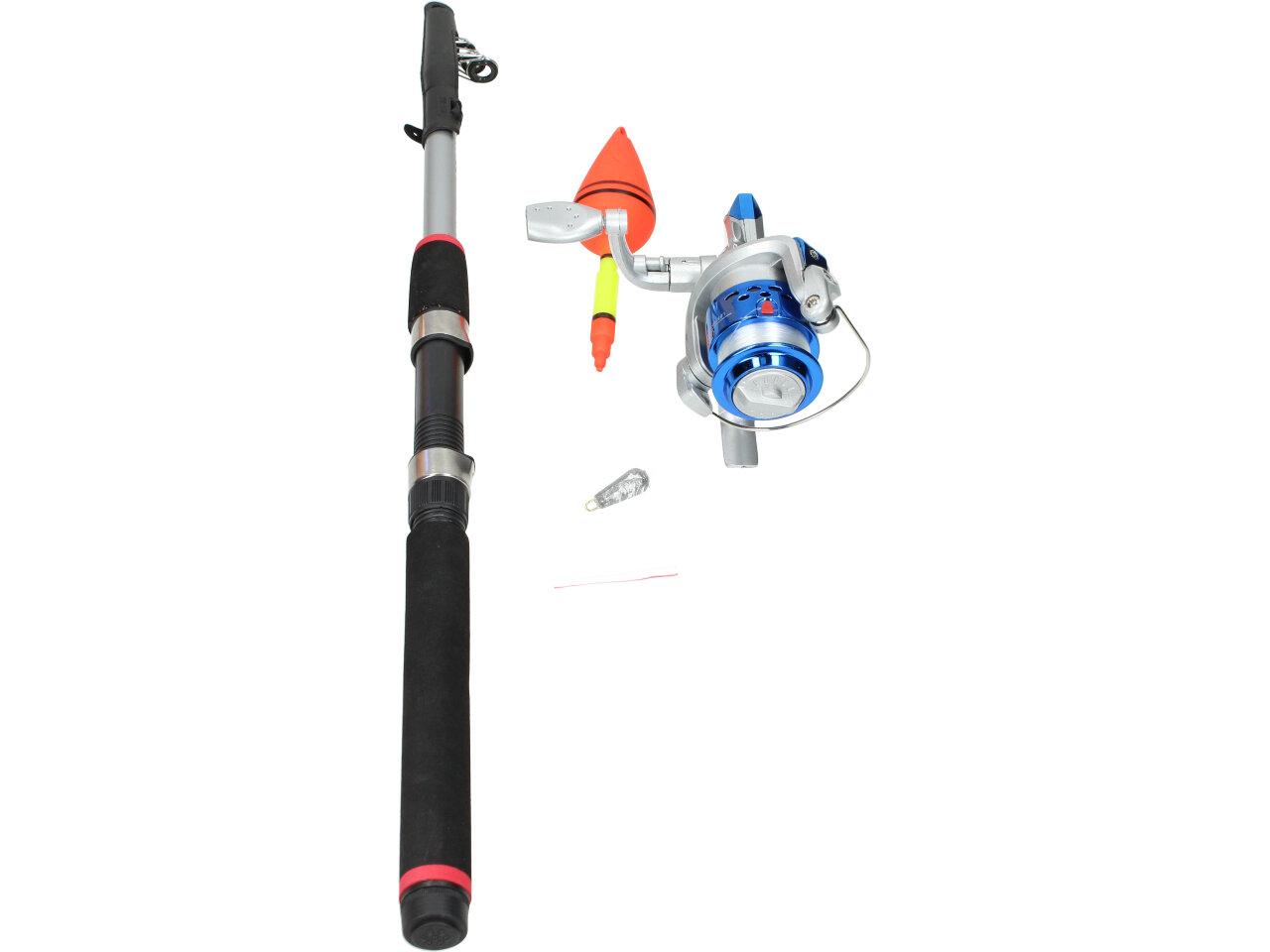 Sada teleskopického rybářského prutu a navíjaku HB-5400-2