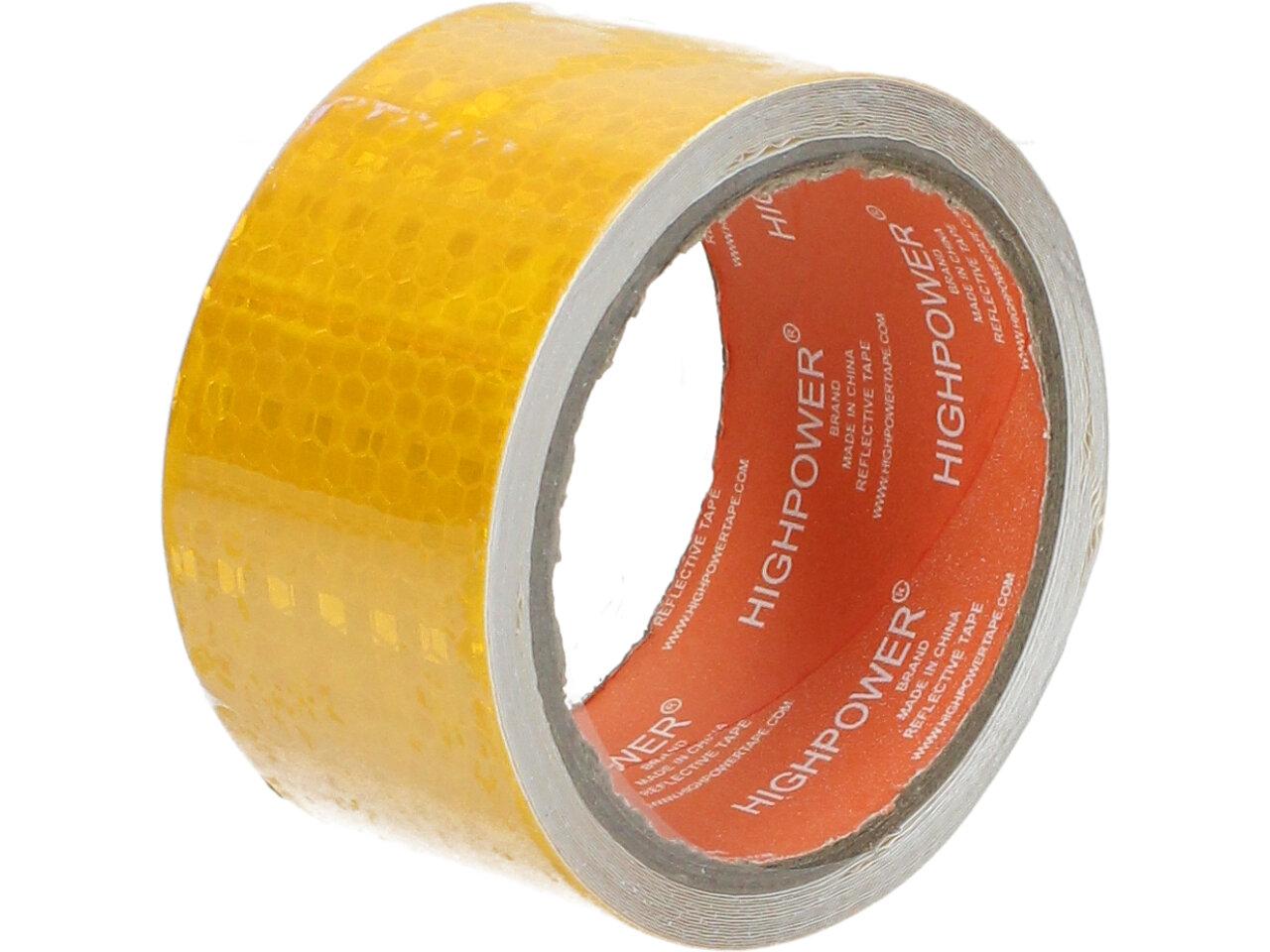 Reflexní lepící páska žlutá 5m