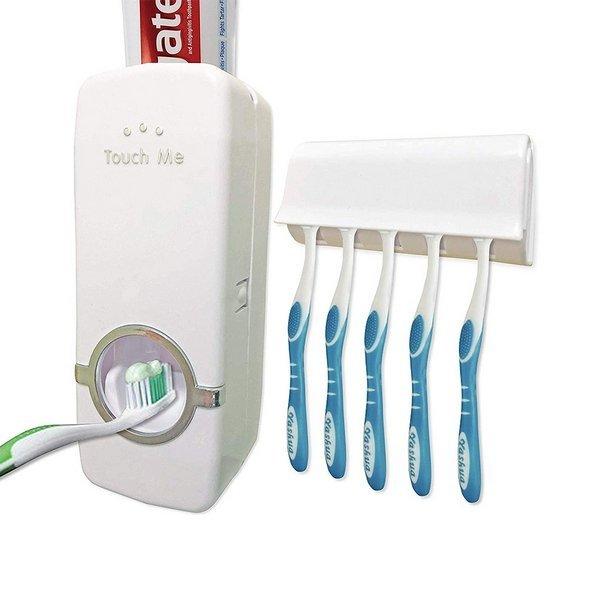 Držák zubní pasty a kartáčků