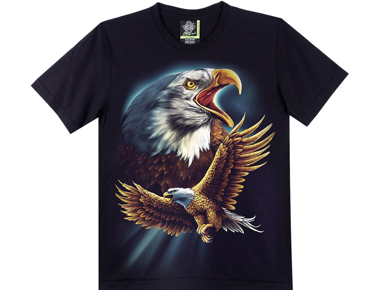 Tričko Rock Eagle Full HD Tisk svítící GW 336
