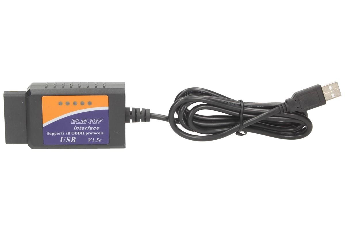 Adaptér ELM 327 USB Kabel OBD II V1.5a