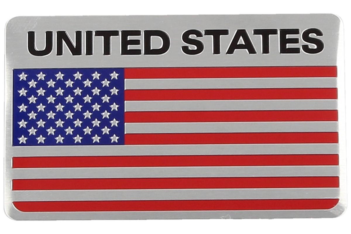 Kovová samolepka americká vlajka 8cm x 5cm