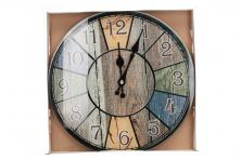 Foto 5 - Skleněné nástěnné hodiny s designem dřeva
