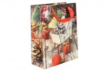 Foto 5 - Dárková vánoční taška sáně 23x18 cm.