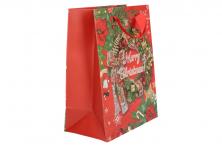 Foto 5 - Dárková vánoční taška Merry Christmas 23x18 cm