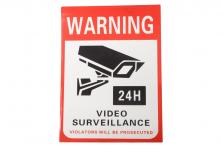 Foto 5 - Reflexní samolepka WARNING VIDEO SURVEILLANCE 14 x 10,5 cm