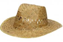 Foto 5 - Slaměný kovbojský klobouk bez pásku