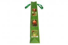Foto 5 - Dárková vánoční taška na víno zelená 36x12 cm