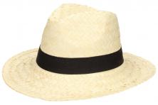 Foto 5 - Slaměný kovbojský klobouk světlý s černým páskem