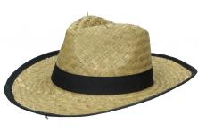 Foto 5 - Slaměný kovbojský klobouk s černým páskem