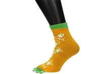 Foto 5 - Ponožky Toe Socks Žluté s designem