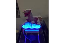 Foto 5 - 3D USB Lampa Jednorožec Na Mraku Růžový