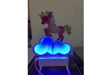 Foto 5 - 3D USB Lampa Jednorožec Na Mraku Růžový