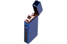 Foto 5 - Dotykový Zavírací Plazmový Nabíjecí Modrý USB zapalovač