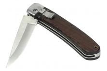 Foto 5 - Vystřelovací nůž kapesní s hnědou střenkou 20 cm