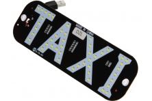 Foto 5 - LED světelná značka taxi 19x17cm USB s vypínačem Bílá