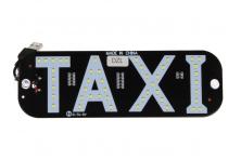 Foto 5 - LED světelná značka taxi 19x17cm USB s vypínačem modrá