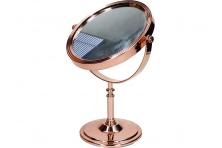 Foto 5 - Oboustranné kosmetické zrcadlo měděného vzhledu kulaté