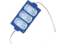 Foto 5 - Nalepovací silná oválná 3Ks LED dioda modrá
