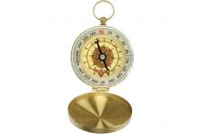 Foto 5 - Vyklápěcí kompas 5cm zlatý kovový Nakida