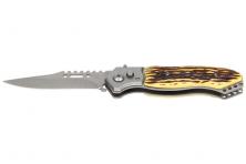 Foto 5 - Vystřelovací kapesní nůž žlutohnědý
