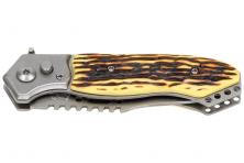 Foto 5 - Vystřelovací kapesní nůž žlutohnědý