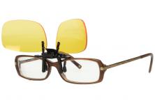 Foto 5 - Polarizační klip na brýle žlutý do tmy a mlhy