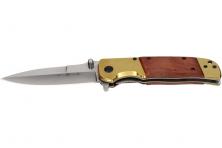 Foto 5 - Zavírací kapesní nůž s dřevěnou střenkou 23 cm a klipem