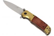 Foto 5 - Zavírací kapesní nůž s dřevěnou střenkou 23 cm a klipem