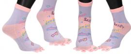 Ponožky Toe Socks Světle Růžové+…