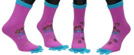 Ponožky Toe Socks Tmavě Růžové s…
