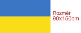 Vlajka Ukrajiny 90x150cm Tunel