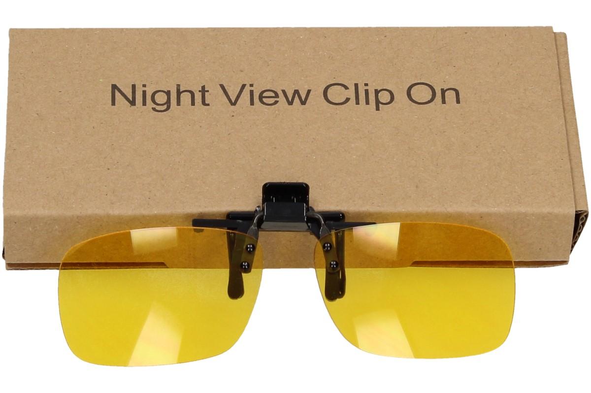 Polarizační klip na brýle žlutý do tmy a mlhy