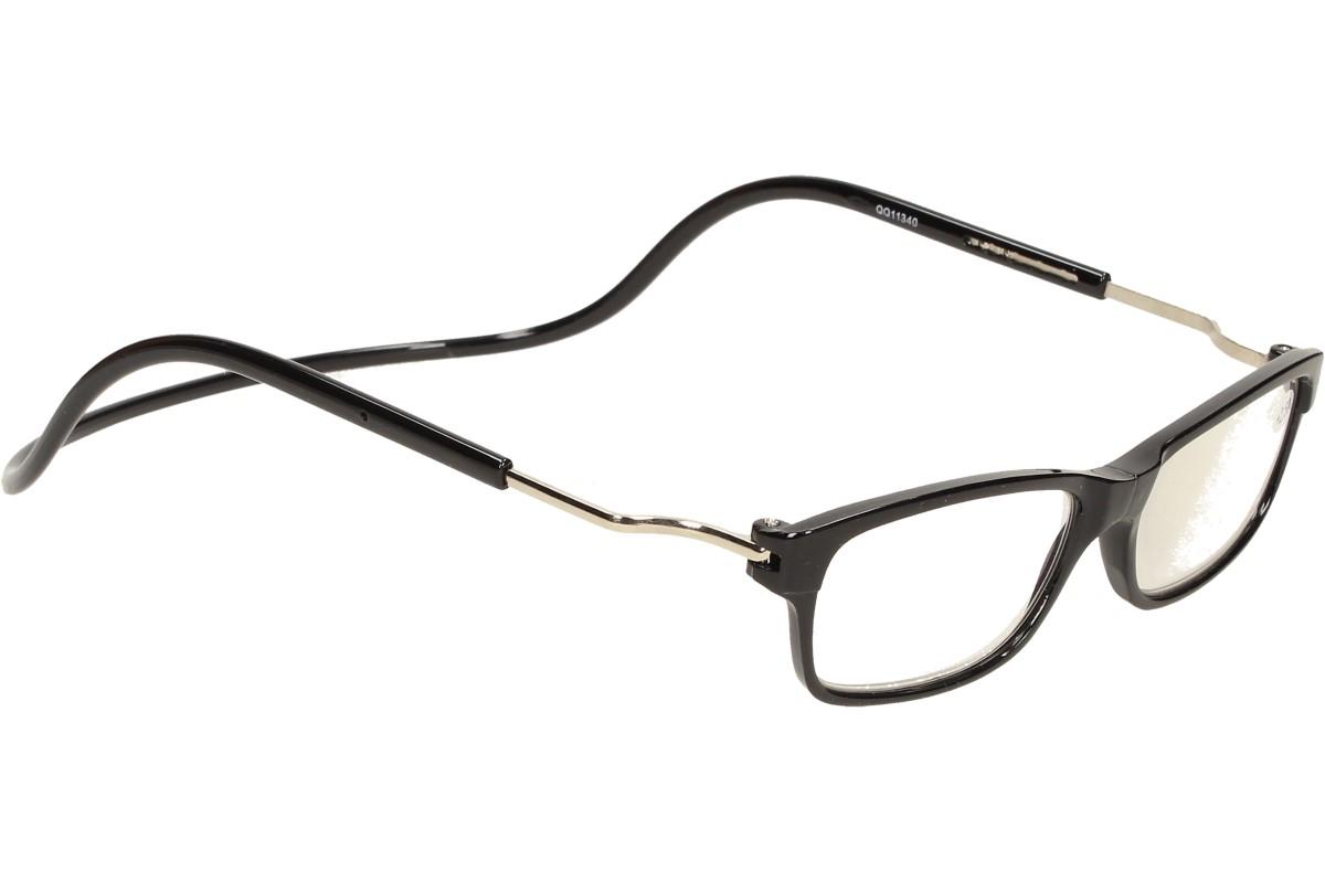 Dioptrické brýle s magnetem černé +2,50