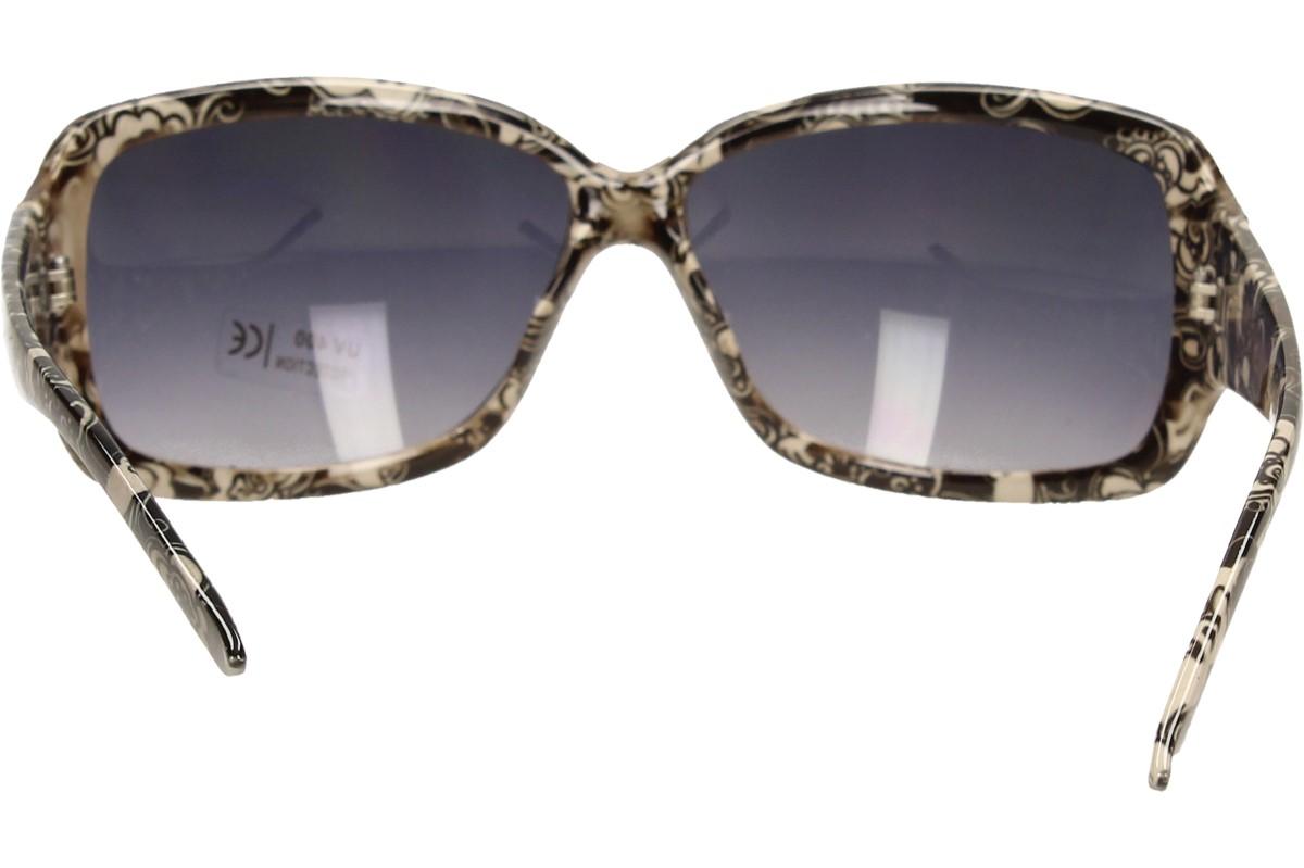 Sluneční brýle kytkované černo-bílé 9330