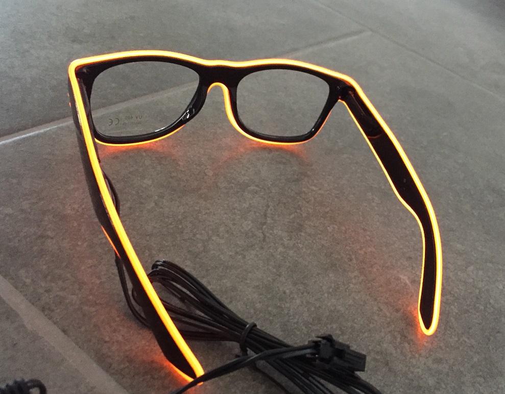 LED svítící brýle