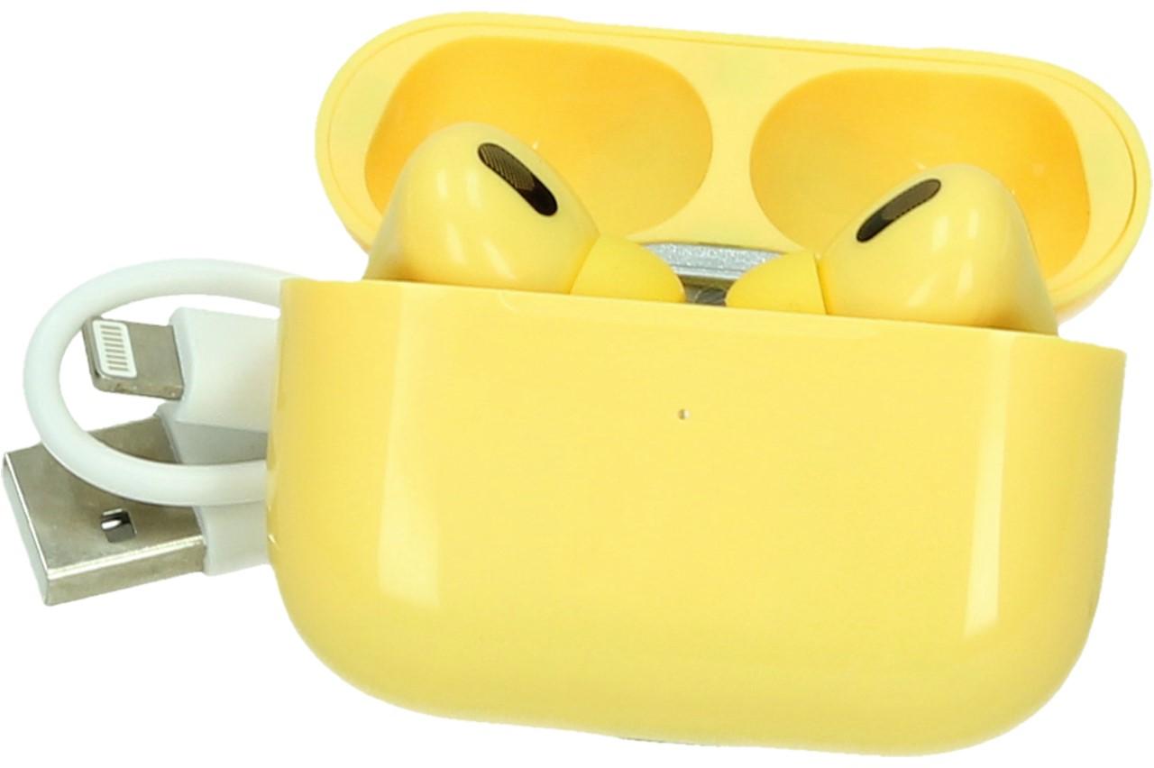 Bezdrátová bluetooth sluchátka žlutá