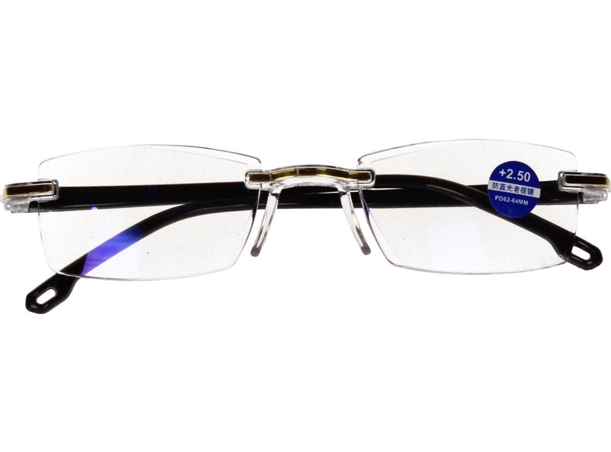 Dioptrické brýle s antireflexní vrstvou Zlaté +2,50