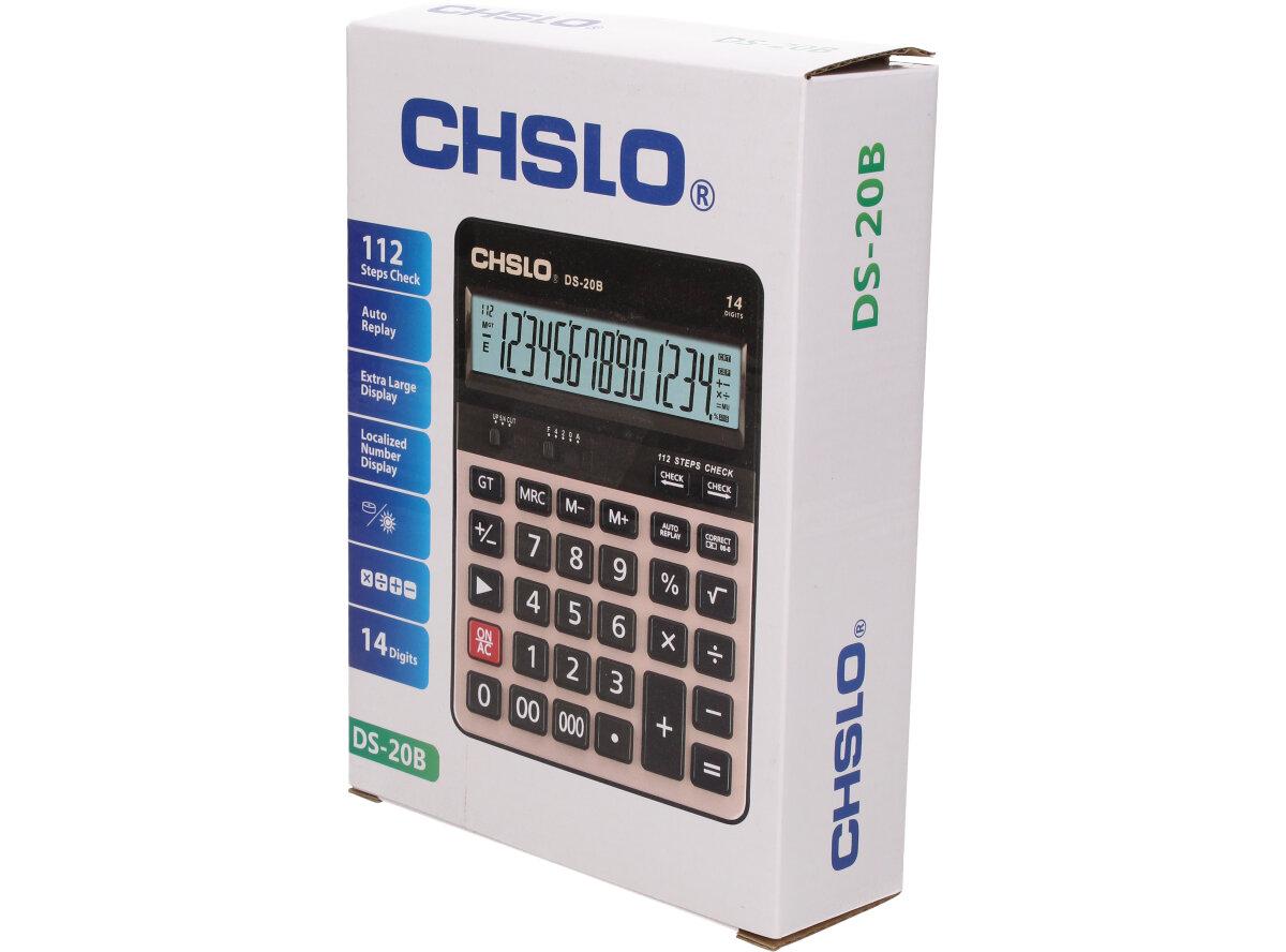 Velká Kalkulačka se solárním napájením CHSLO DS-20B