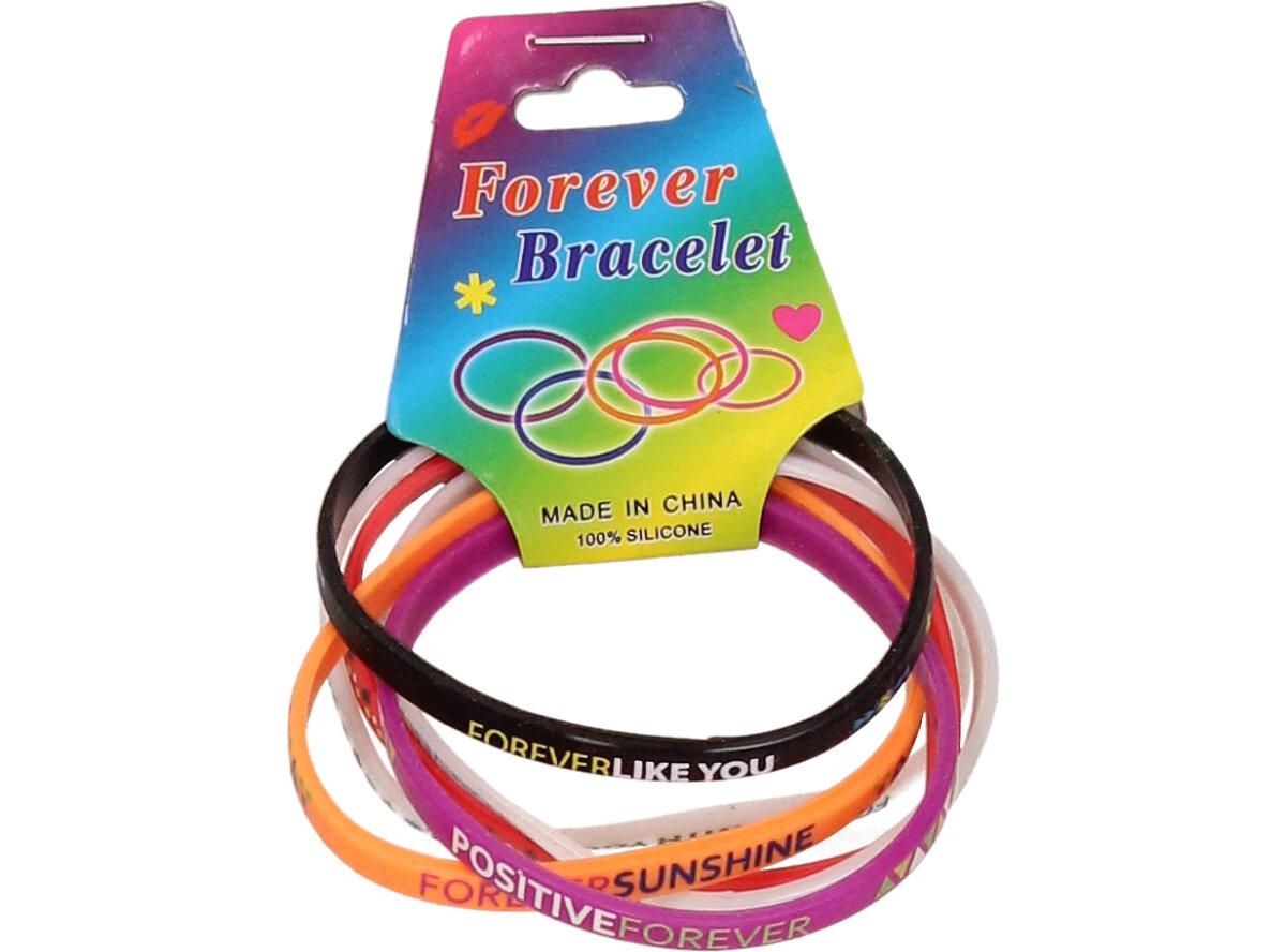 Náramky Forever Bracelet 6 kusů barevné