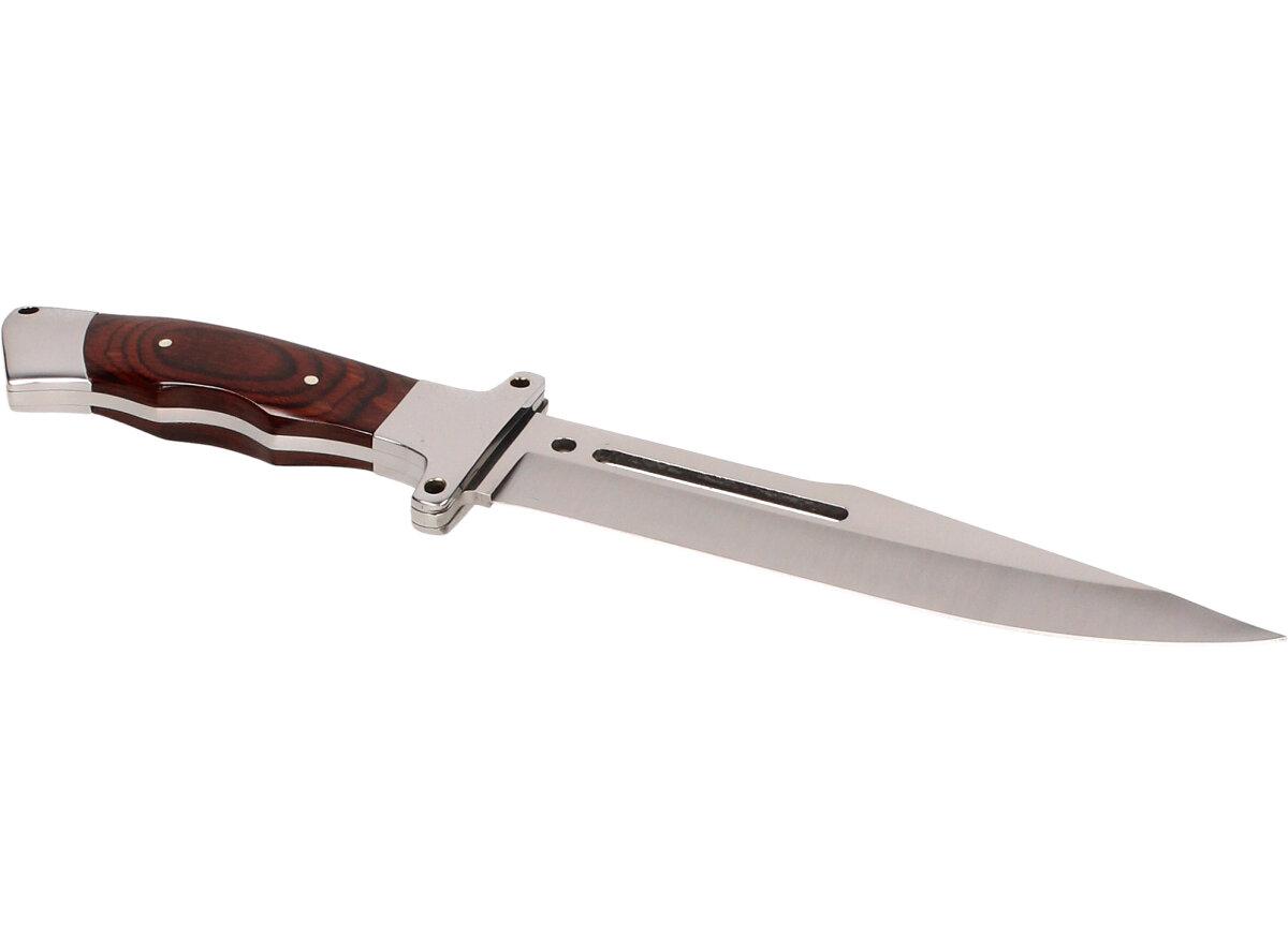 Hobby lovecký Velký nůž v pouzdře s dírou v čepeli 31cm