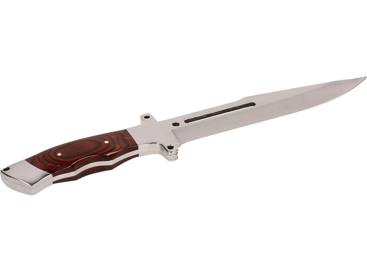 Hobby lovecký Velký nůž v pouzdře s dírou v čepeli 31cm