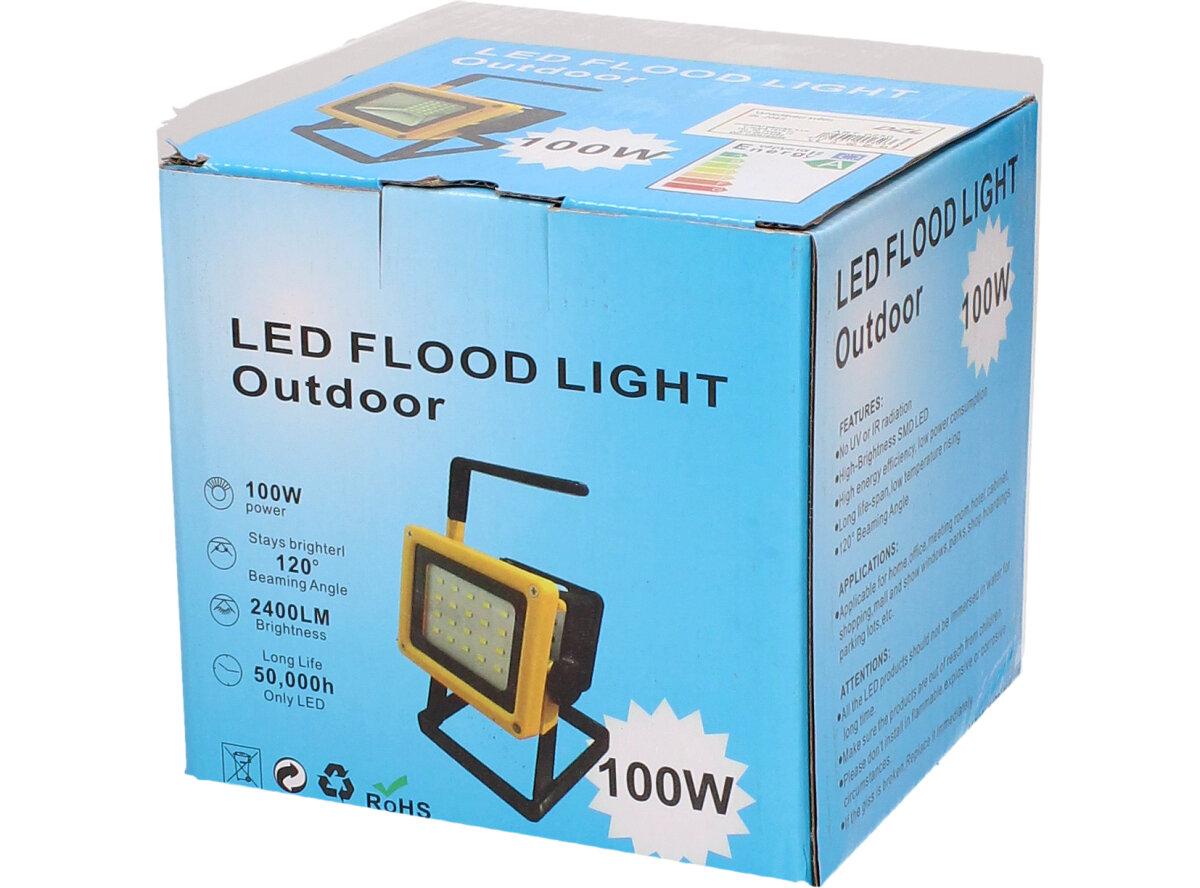 Přenosný nabíjecí LED reflektor 100W