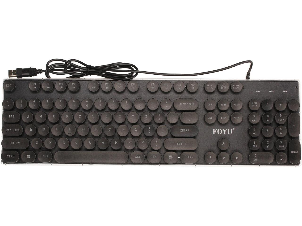 Retro podsvícená klávesnice FO-D005