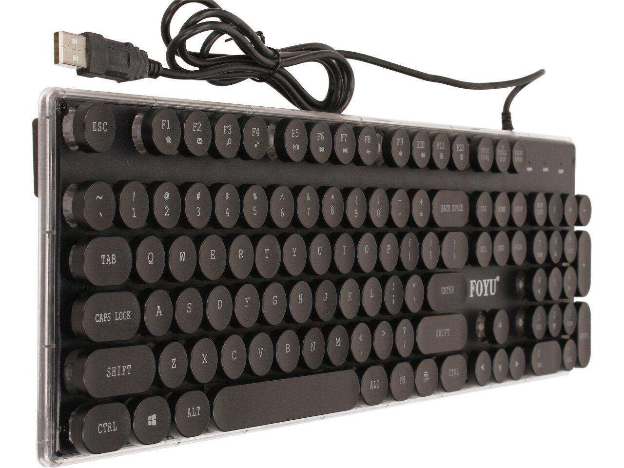 Retro podsvícená klávesnice FO-D005