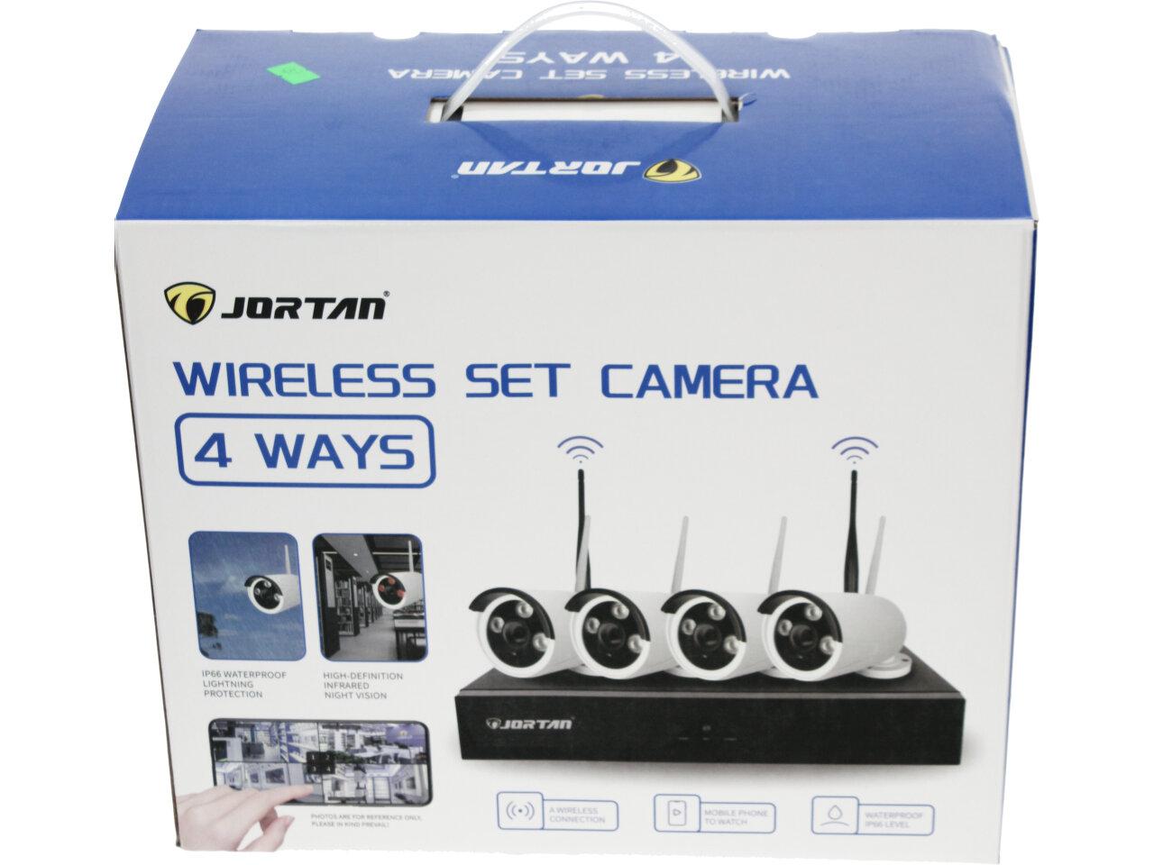 Jortan bezdrátový 1024P bezpečnostní systém 4 kamer WIFI/IP